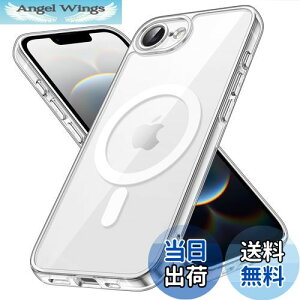 【送料無料】JETech iPhone 16e 6.1インチ2025用 マグネット ケース MagSafe対応 衝撃吸収 バンパーカバー 傷つけ防止 クリアバック (クリア)
