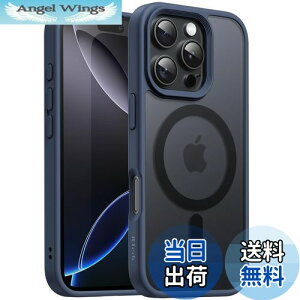 yzJETech iPhone 16 Pro 6.3C`p }Olbg P[X MagSafeɑΉ ̃}bgw ^ ϏՌ Jo[ (Xg[u[)