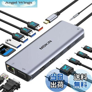 yzMOKiN USB-ChbLOXe[Vtype chbLOXe[Vhdmi 2y2HDMI+VGA 3ʏo MST fAz100W PD [d 1000Mbps RJ45 LAN|[g 6*USB C/A |[g 1*I[fBI 1*SD/TFJ[h