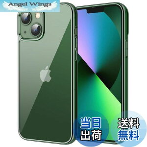 【送料無料】JETech iPhone13 mini 保護ケース(5.4インチ専用) 黄ばみなし 衝撃吸収 バンパーカバー 傷つけ防止 クリアバック (アルパイングリーン)