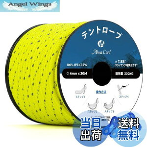 yzAbma Cord KC[v eg[v 4mm ˃pR[h ݋t 30m ω׏d300kg Lv eg ^[v AEghApi˃lICG[j