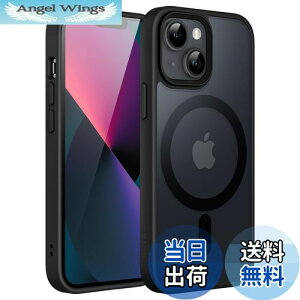 yzJETech iPhone 13 mini 5.4C`p }Olbg P[X MagSafeɑΉ ̃}bgw ^ ϏՌ Jo[ (ubN)