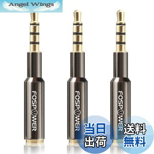�y���������zFosPower �X�e���I �I�[�f�B�I �w�b�h�z�� �ڑ��~�j�v���O/�����ϊ��A�_�v�^�[ �W��3.5mm (�I�X-���X)�y���X�����݌v | 4��TRRS | 24K �����b�L�[�q�z (3�p�b�N)