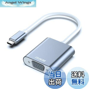 yzBENFEI USB-C-VGAA_v^[AThunderbolt 3/4iUSB Type Cj-VGAA_v^[AHD 1080P ^Cvc VGA ϊA_v^[ iPhone 15 Pro/Max, MacBook Pro/Air 2023, iPad Pro, iMac, S23, XPS 17 ȂǂɑΉc