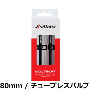 �y���������z�r�b�g���A(Vittoria) �}���`�E�F�C �`���[�u���X�o���u[Multiway Tubeless Valve] 2�{��