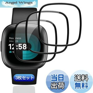 yzy3Zbgz Ή Fitbit Versa4 / Serse2 tB KXtB 3 PET Yf@ ߗ Ή Fitbit Versa4 یtB 3DȖʃJo[ Ή Fitbit Serse2tیtB LY