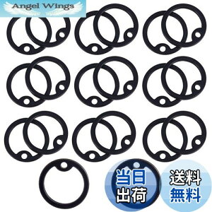 【送料無料】Santssen 20個 ドッグタグ サイレンサー シリコーン ドッグタグカバー ゴムリング ネームタグミュートサークル ペット用品(ブラック)