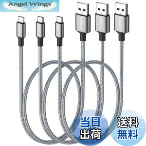 yzSUNGUY Micro USBP[u 0.5M y3{gz }CNusbP[u AhCh Micro-B QC3.0/2.0 2.4A}[d USB2.0f[^] ϋviC Galaxy S7/S6/S4AMotorola Moto G4/G5S/E4ALG V10/G4/Stylo 3 Pl