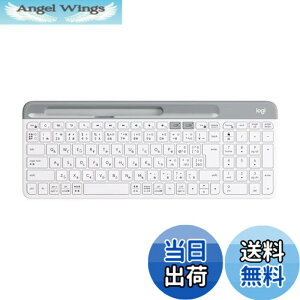 �y���������zLogicool(���W�N�[��) �É� Bluetooth ���C�����X�L�[�{�[�h K580OW �I�t�z���C�g �����^ ���^ Unifying �e���L�[ ���� Windows Mac iPad iOS Android Chrome Surface K580 �������K�i