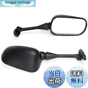 【送料無料】Szmsmy バイク スクエア カウル ミラー 左右 セット 汎用 CBR600RR CBR1000RR(ブラック CBR VRT)