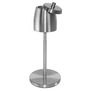 【送料無料】KAKETE スタンド灰皿 灰皿 ふた付き 伸縮式チューブ 約45cmー75cmに高さおしゃれ ふた付き 調整可能 滑り止め付 防風 臭いが広がりにくい 屋外 室内兼用 密閉 洗いやすい ステンレ