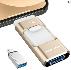 yzypAvsvz4in1 PhoneΉ USB128GB  f[^ obNAbvphoneʐ^f[^ۑiOS/USB/Type-C/Micro USB e tbV ^Cvc USBiphonepOt