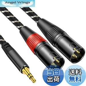 �y���������z3.5mm to xlrx2�C3M Muchfox 2xlr 3.5mm �ϊ��C3. 5mm to 2XL R (�I�X) �}�C�N�P�[�u�� 3. 5mm trs to xl r�I�X�ϊ��P�[�u�� 3 .5m m (1/8 Inch) �X�e���I(�I �X) to X LR (�I �X)�ϊ��P�[�u��