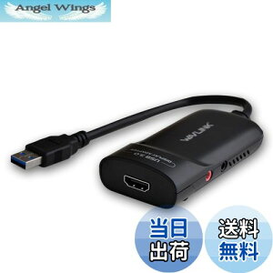 yzWAVLINK USB 3.0 - HDMIA_v^[ ̃fBXvCp 2K (2048x1152) ő6̃j^[ DisplayLinkF OrfIOtBbNXJ[hA_v^[ I[fBI|[gt WindowsAMac OS