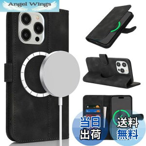 【送料無料】Pelanty 手帳型ケース for iPhone 15 Pro ケース Magsafe対応ワイヤレス充電 iPhone15 Pro 携帯カバー レトロPUレザー 小銭入れ 札入れ 財布型カード収納 横置きスタンド機能 マグネット式 ア