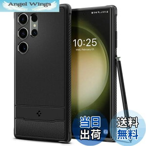 yzSpigen Galaxy S23 Ultra P[X ϏՌ [ SC-52D | SCG20 ] TPU \tgP[X ČRMILKi擾 ϏՌ h~ Jی Qi[d CX[d MbhEA[}[ ACS05613 (}bgEubN)