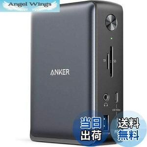 yzAnker PowerExpand 13-in-1 USB-C Dock hbLOXe[V 85Wo 4KΉ HDMI|[g 1Gbps C[Tlbg|[g 3.5mm I[fBIWbN USB-A USB-C|[g microSDSDJ[h Xbg