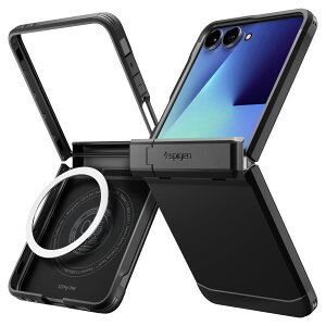 �y���������zSpigen �y�n��18�N�̋Z�p�́zGalaxy Z Flip7 �P�[�X �q���W�ی� �ϏՌ� MagFit�Ή� �w��h�~ �����Y�ی� �^�t�A�[�}�[�E�v���E�}�O�t�B�b�g ACS09561 (�u���b�N)