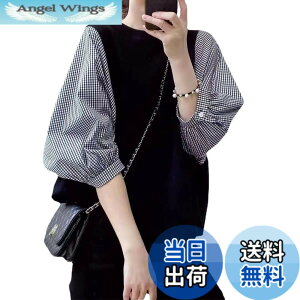 �y���������zMoilyuko �u���E�X ���f�B�[�X �V���c �`�F�b�N�� ������ �g�b�v�X �؂�ւ� ���i�� �J�W���A�� ������� �ʋ� OL ������ �t�ďH Mo33 (JP, �A���t�@�x�b�g, L, �u���b�N+�`�F�b�N��)
