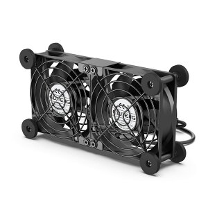 �y���������zELUTENG USB�t�@�� 8cm 2�A ��p�t�@�� �ɏՃp�b�h�t�� �É� ��@ ���u���� 3�i�K���ʒ��� ���� �������ʎ��� ��p�N�[���[ ���^ �����@ ������ 5V �_�u�� 2750RPM x 2 ���^ PC/PS5 / PS4 / 