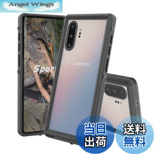�y���������zGalaxy Note 10 Plus �h���P�[�X IP68�h���K�i �ϏՌ� �ČRMIL�K�i�擾 �M�����N�V�[ �m�[�g10�v���X �h���J�o�[ �X�g���b�v�t�� �h�� �h�o �ϐk 360°�S�����ی� Qi�[�d�Ή� ���C �J �v�[
