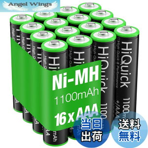�y���������zHiQuick �P4�[�d�r�Z�b�g 16�{ �j�b�P�����f�d�r ��1200��z�[�d 1100mAh �P�l�[�d�r ni-mh ��e�� �P4�d�r �[�d��