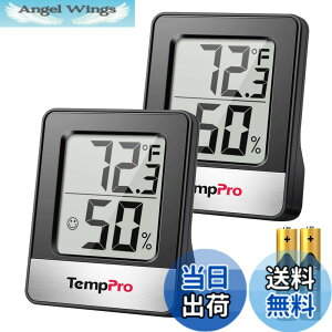 �y���������zThermoPro�T�[���v�� ���x�v �����x�v ���x���x�v ���� �����v �f�W�^�� ���� �R���p�N�g ��}�[�N �Ǌ|�� ���X�^���h �}�O�l�b�g TP49 �u���b�N 2�p�b�N