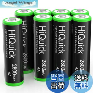 �y���������zHiQuick �P3�d�r �[�d�� �P�O�j�b�P�����f 2800mAh �[�d�r �P3�` 8�{���� ��e�ʂ��イ�ł�rechargeable battery aa