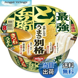 【送料無料】どん兵衛 日清の最強どん兵衛 きつねうどん [八幡屋礒五郎 特製ゆず七味唐辛子] 日清食品 カップ麺 93gx12個