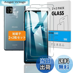 �y���������z�y2+2���Z�b�g�z �Ή� AQUOS sense6 / AQUOS sense 6s �K���X�t�B���� +�J�����t�B���� �y���{���Ɏq �d�x9H�z AQUOSsense6 SH-54B SHG05 SH-M19 / AQUOSsense6s SHG07 �p �t�B���� �����K���X �t���ی�t