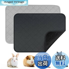 【送料無料】ペットシーツ 洗えるおしっこマット 2枚セット小型犬 猫 モルモット うさぎ 小動物用ペットマット 吸水性 速乾性 床に染みず 滑り止め 匂いせず お漏らし はみ出し対策 ペット用トイレシート (Mサイズ（2枚セット）)