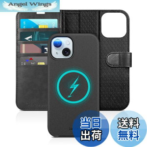 �y���������zTUCCH iPhone 15 �Ή� �P�[�X �蒠�^ 2 in 1 ������ �A�C�t�H�� 15 �P�[�X �蒠�^ ���p ���O���\ �Ռ��z�� �S�ʕی� [RFID�u���b�L���O] �J�[�h���[ �X�^���h�@�\ ����PU���� 2023�N��