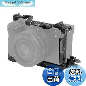 �y���������zSmallRig �J�����P�[�W�L�b�g Sony�Ή� Alpha 7C II/Alpha 7CR�Ή� �A���J�N�C�b�N�����[�X�v���[�g���� �g���� �ꕔ1/4�h-20��M2.5�l�W�ŌŒ� �r�f�I�J�����P�[�W 4422