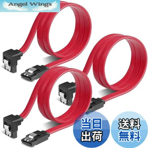 �y���������zSZSL SATA �P�[�u�� �iL�^�j��50cm 6 Gbps�Ή� ���b�`�t�� SSD��HDD���� Sata3 �V���A�� ATA3 �P�[�u�� ���b�h (L�^3�{)