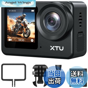 �y���������zXTU S6 �A�N�V�����J���� 4K 20MP�yAmbarella H22 CPU&SONY IMX386 �Z���T�[�z�A�N�V�����J�� SuperSmooth��Ԃ�␳4.0 �X�|�[�c�J���� �O���}�C�N�Ή� �c�����B�e WiFi���� �������� HDMI�o�� 8�{