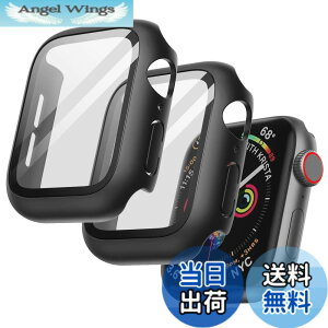�y���������zJETech Apple Watch SE 3/2/1 / Series 6/5/4 40mm�p �P�[�X �t���ی�t�B�����t�� (�u���b�N)