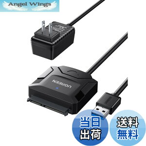 �y���������zUGREEN SATA USB�ϊ��P�[�u�� sata usb �ϊ��A�_�v�^�[ USB3.0�ڑ� 2.5/3.5�C���` 6TB HDD/SSD�p �d���A�_�v�^�[�t�� UASP�Ή� 6Gbps�]�����x