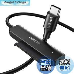 �y���������zUGREEN SATA USB �ϊ��P�[�u�� 2.5�C���` �ϊ��A�_�v�^ 2.5�C���` SATA3 SSD HDD�̂ݑΉ� USB-C �ڑ� 10TB��e�ʑΉ� USB3.0 UASP�Ή� 5Gbps�]�����x MacBook Pro/Air�ȂǂɑΉ� �y3.5�C���`HDD�Ή��s��