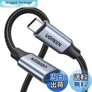 �y���������zUGREEN USB Type C �����P�[�u�� �^�C�vc�����R�[�h �y4K60Hz�f���o�́z PD 100W/5A USB 3.2 Gen 2�K�i 10Gbps�����]�� Thunderbolt3�Ή� �o�����]�� iphone17/Galaxy S24/Mac Book/iPad/Switch Surface��USB C�@���