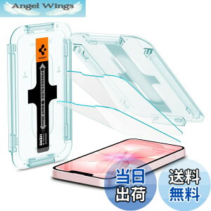 �y���������zSpigen iPhone 17e/16e/14/13 Pro/13 �����K���X�t�B���� �Z���T�[�I�[�v���^�C�v 2���� �ی�t�B���� 9H �����K���X �\��t���L�b�g�t�� �i�m�R�[�e�B���O ��U�h�~ Glas.tR EZ Fit AGL03385 (�N