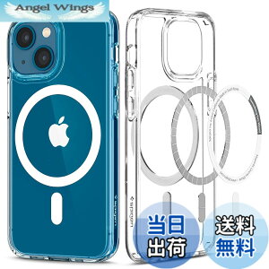 �y���������zSpigen iPhone13Mini�P�[�X MagSafe �}�O�l�b�g���� �ϏՌ� �ČRMIL�K�i�擾 2�d�\�� ���菝�h�~ �}�O�Z�[�t �K�p�J�o�[ ���C�����X�[�d�Ή� �E���g���E�n�C�u���b�h �}�O ACS03322 (�z���C