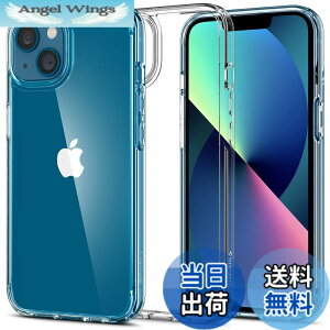 �y���������zSpigen iPhone13Mini�P�[�X ���� �ϏՌ� �ČRMIL�K�i�擾 TPU �o���p�[�P�[�X 2�d�\�� ���菝�h�~ ���ϗ}�� ���C�����X�[�d�Ή� �E���g���E�n�C�u���b�h ACS03317 (�N���X�^���E�N���A)