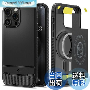 �y���������zSpigen �y�n��18�N�̋Z�p�́z iPhone 15 Pro �P�[�X MagSafe �ϏՌ� �ČRMIL�K�i�擾 �}�b�g�� �}�O�l�b�g���� �����₷�� �J�[�{���f�U�C�� �Ռ��z�� ���菝�h�~ MagSafe ���C�����X�[�d��