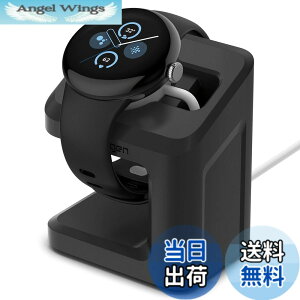 �y���������zSpigen Google Pixel Watch 3 45mm / 41mm (2024�N���f��) Pixel Watch 2 (2023�N���f��) �Ή� �[�d�X�^���h �s�N�Z���E�H�b�` ���X�^���h TPU S355 AMP07393 (�u���b�N)
