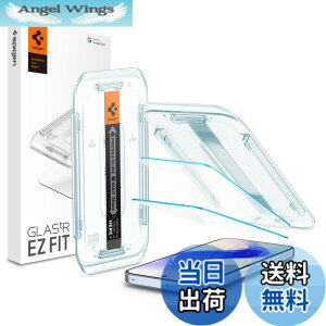�y���������zSpigen Pixel 10 Pro XL/Pixel 9 Pro XL �����K���X�t�B���� 2���� 9H+�d�x �\��t���L�b�g�t�� �w��F�ؑΉ� ��U�h�~ �w��h�~ �������H �ی�t�B���� EZ Fit AGL08445 (�N���X�^���E�N���A)