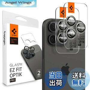 �y���������zSpigen iPhone 16 Pro �J�����ی�t�B���� iPhone 16 Pro Max �Ή� 9H�d�x�����K���X �u���C�g�V���o�[ iPhone16Pro/iPhone16ProMax�Ή� �����Y�v���e�N�^�[ 2����