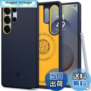 �y���������zSpigen Galaxy S25 Ultra �P�[�X Magfit�Ή� �ϋv�� �\�t�g �ق��肪�t���ɂ����f�� �c�[�g���J���[ �i�m�|�b�v�E�}�O�t�B�b�g ACS09056 (�u���[�x���[�E�l�C�r�[)