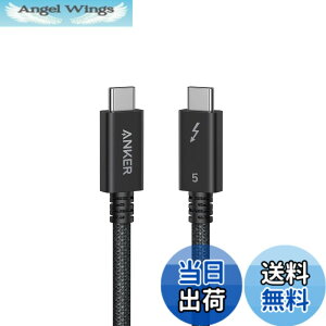 �y���������zAnker Prime USB-C & USB-C �P�[�u�� Thunderbolt 5 (240W, 80Gbps) 0.5m 240W�o�� 8K�Ή� �ő�80Gbps �����f�[�^�]�� iPhone 16 / 15 MacBook Air Pro iPad Pro/Air ���Ή�