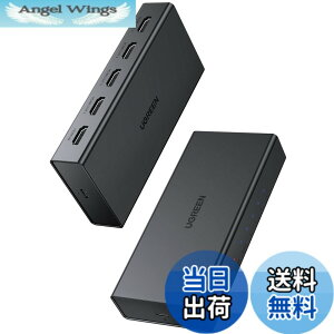 �y���������zUGREEN HDMI ���z�� 1����4�o�� 4K@60Hz HDMI �X�v���b�^�[ �����ؑ� 4��ʓ����o�� HDMI1.4 PC HDTV DVD Xbox PS5/PS4/PS3/Switch�Ή�