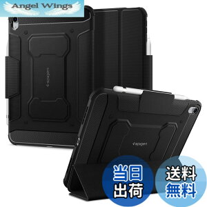 �y���������zSpigen iPad ��11/10���� (2025/2022) �P�[�X �O�܂� �X�^���h Apple Pencil�Ή� �Ռ��z�� �ϏՌ� �ČRMIL�K�i �����h�~ ���M�b�h�E�A�[�}�[�E�v�� ACS05417 (�u���b�N)